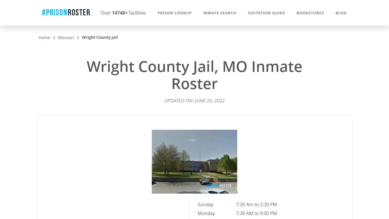 Wright County Jail, MO Inmate Roster - Prisonroster